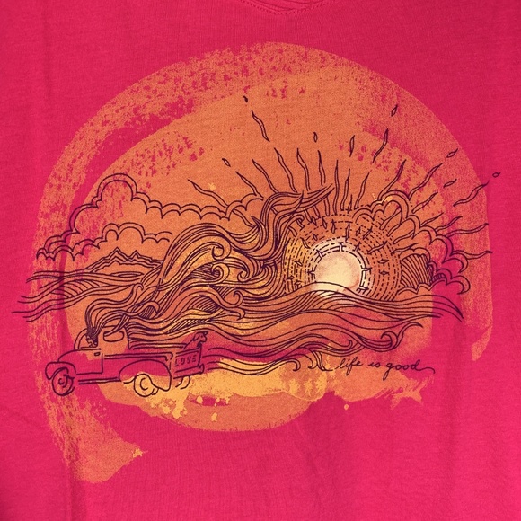 Life is Good Shirt S Knit Top Pickup Truck NEW - Picture 2 of 5